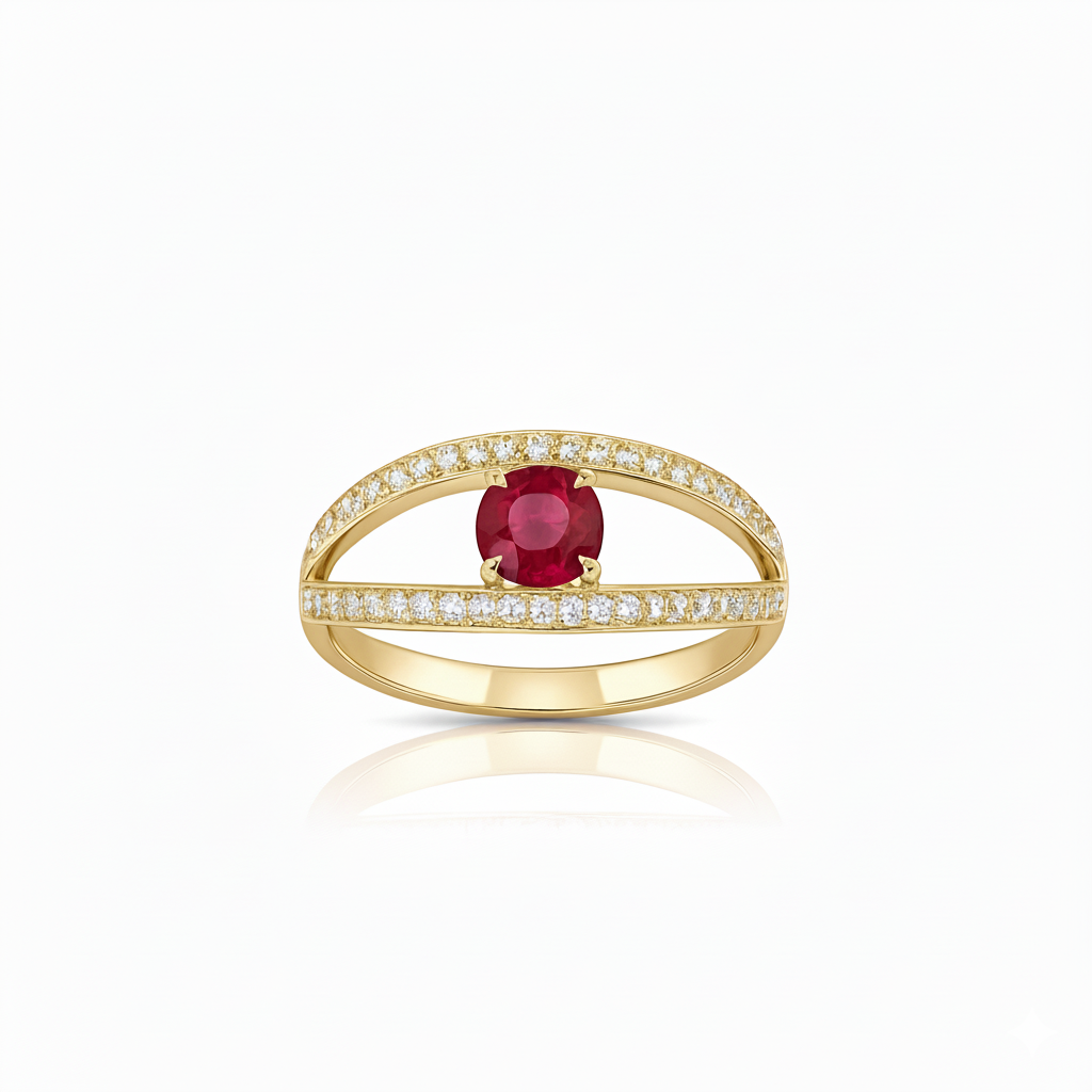Bague en or jaune 18 carats