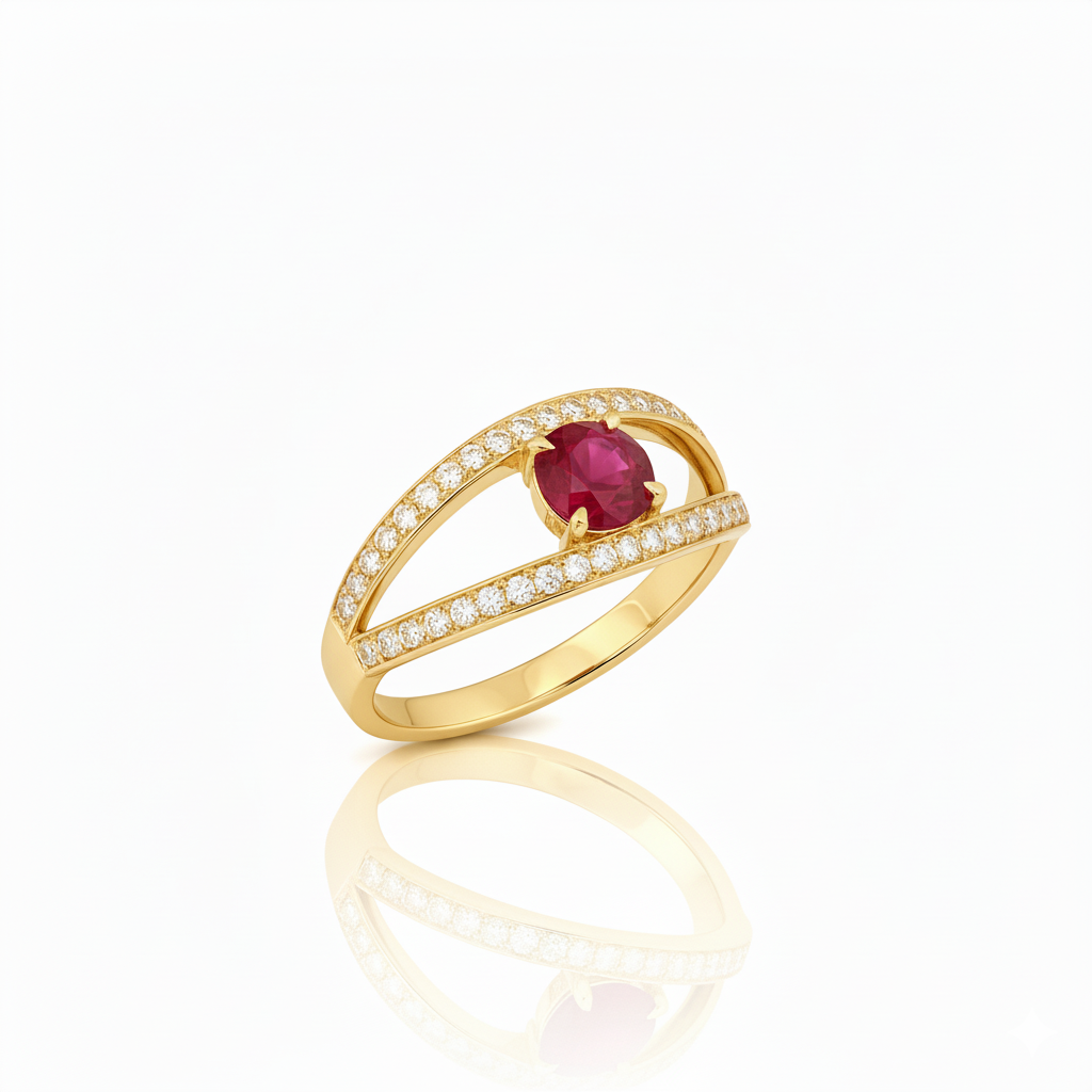 Bague en or jaune 18 carats