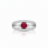 Bague en or blanc 18 carats