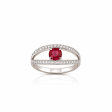 Bague en or blanc 18 carats