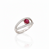 Bague en or blanc 18 carats