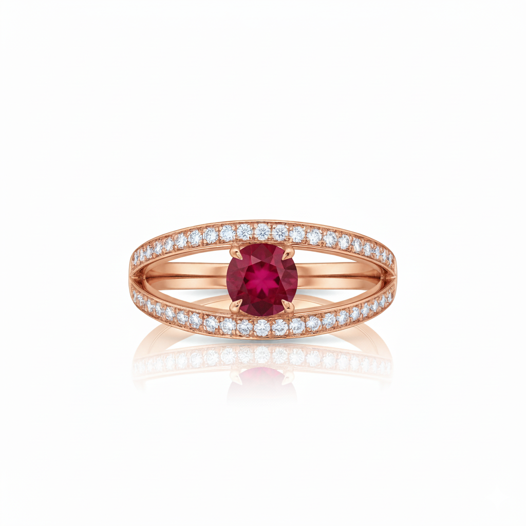 Bague en or rouge 18 carats