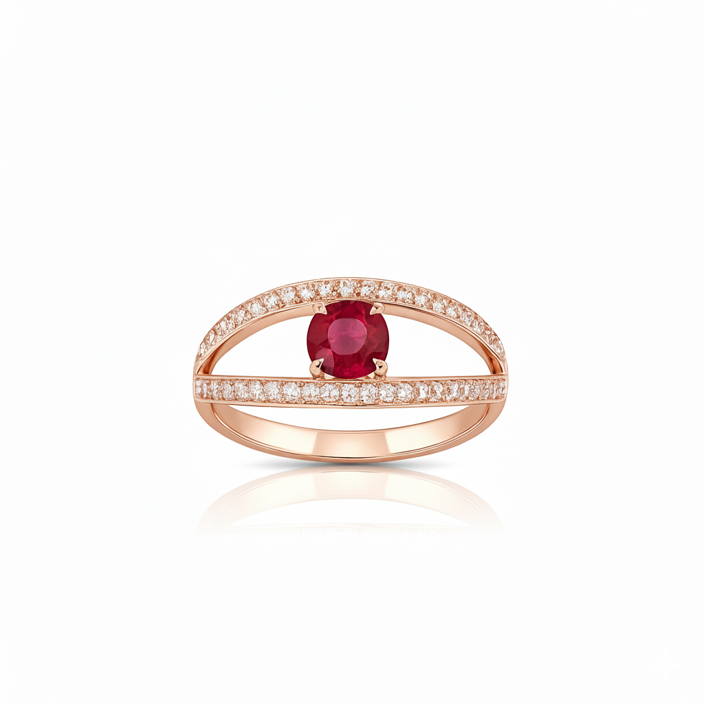 Bague en or rouge 18 carats
