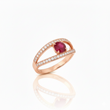 Bague en or rouge 18 carats