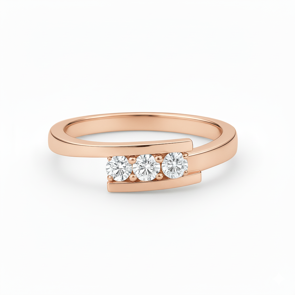 Bague en or rouge 18 carats