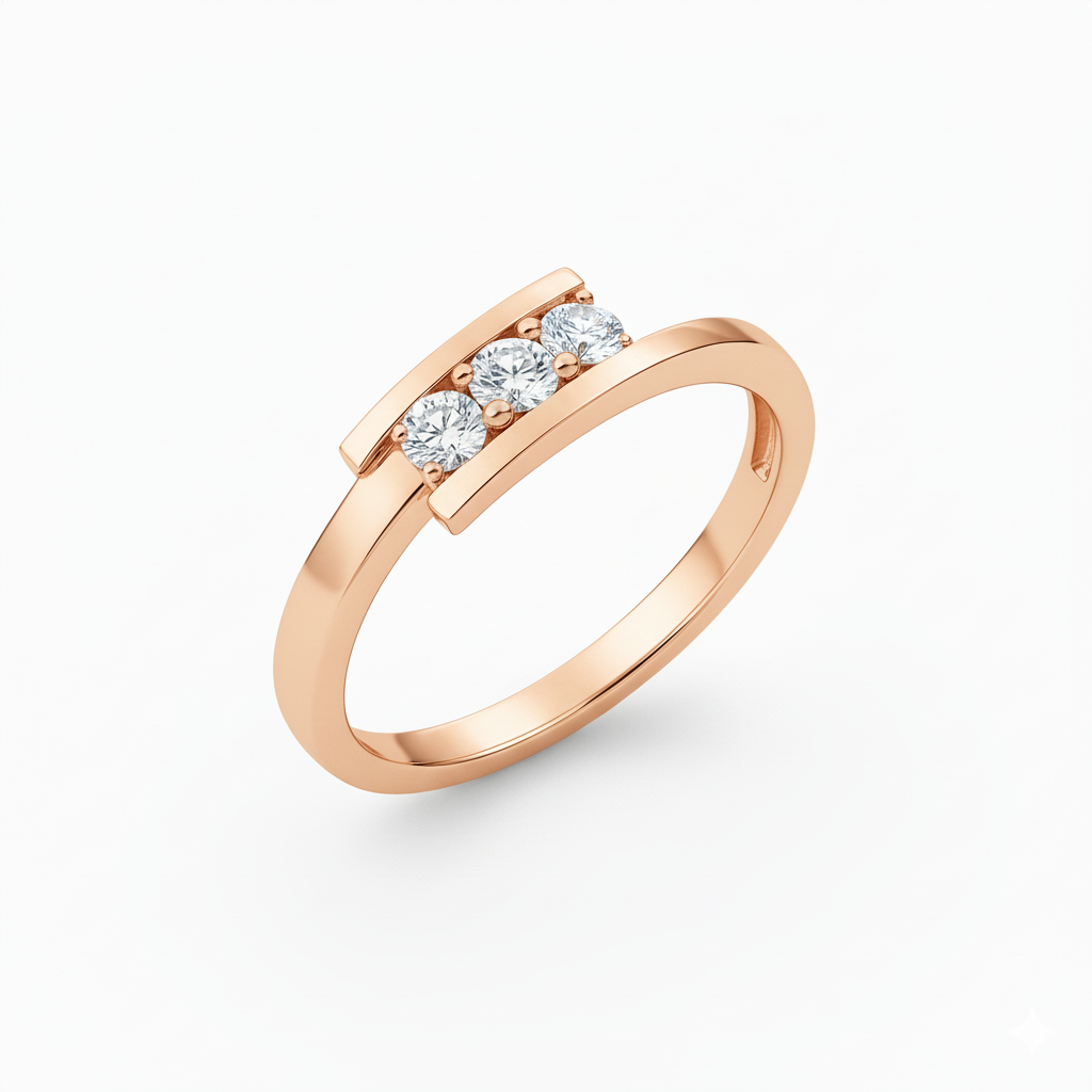 Bague en or rouge 18 carats
