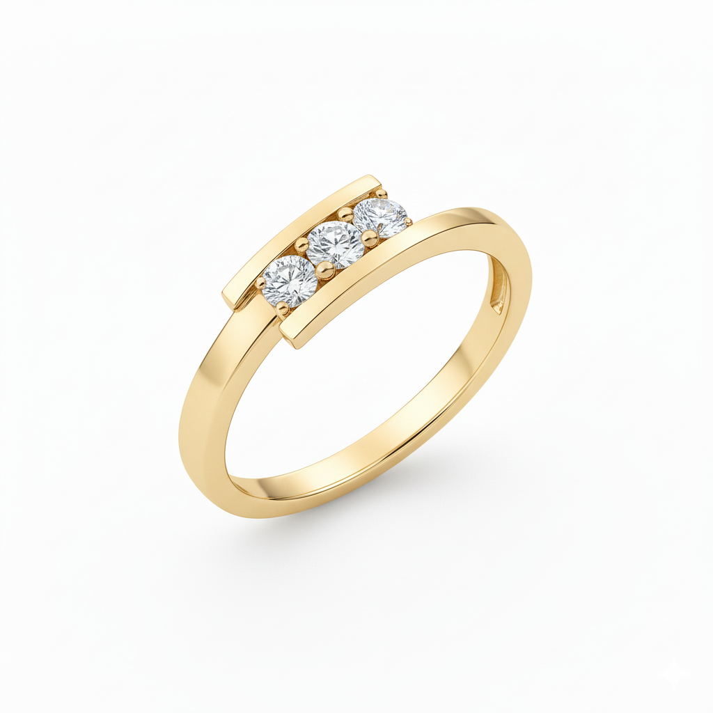 Bague en or jaune 18 carats