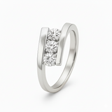 Bague en or blanc 18 carats