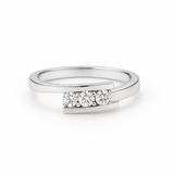 Bague en or blanc 18 carats