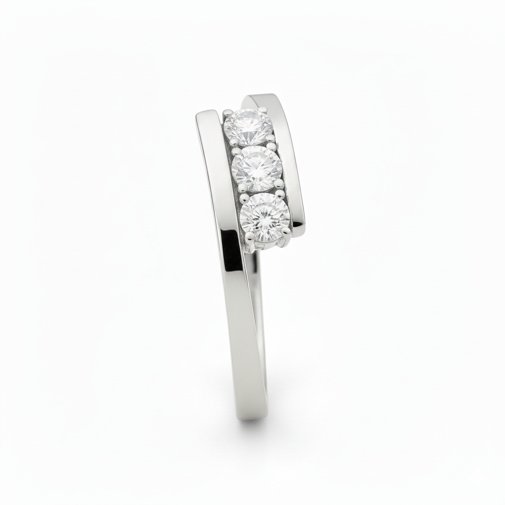 Bague en or blanc 18 carats