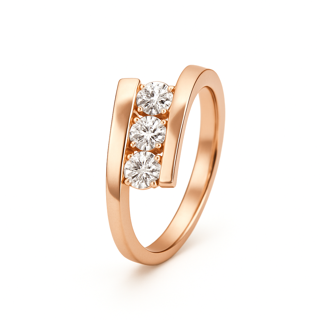 Bague en or rouge 18 carats