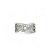 Bague en or blanc 18 carats 