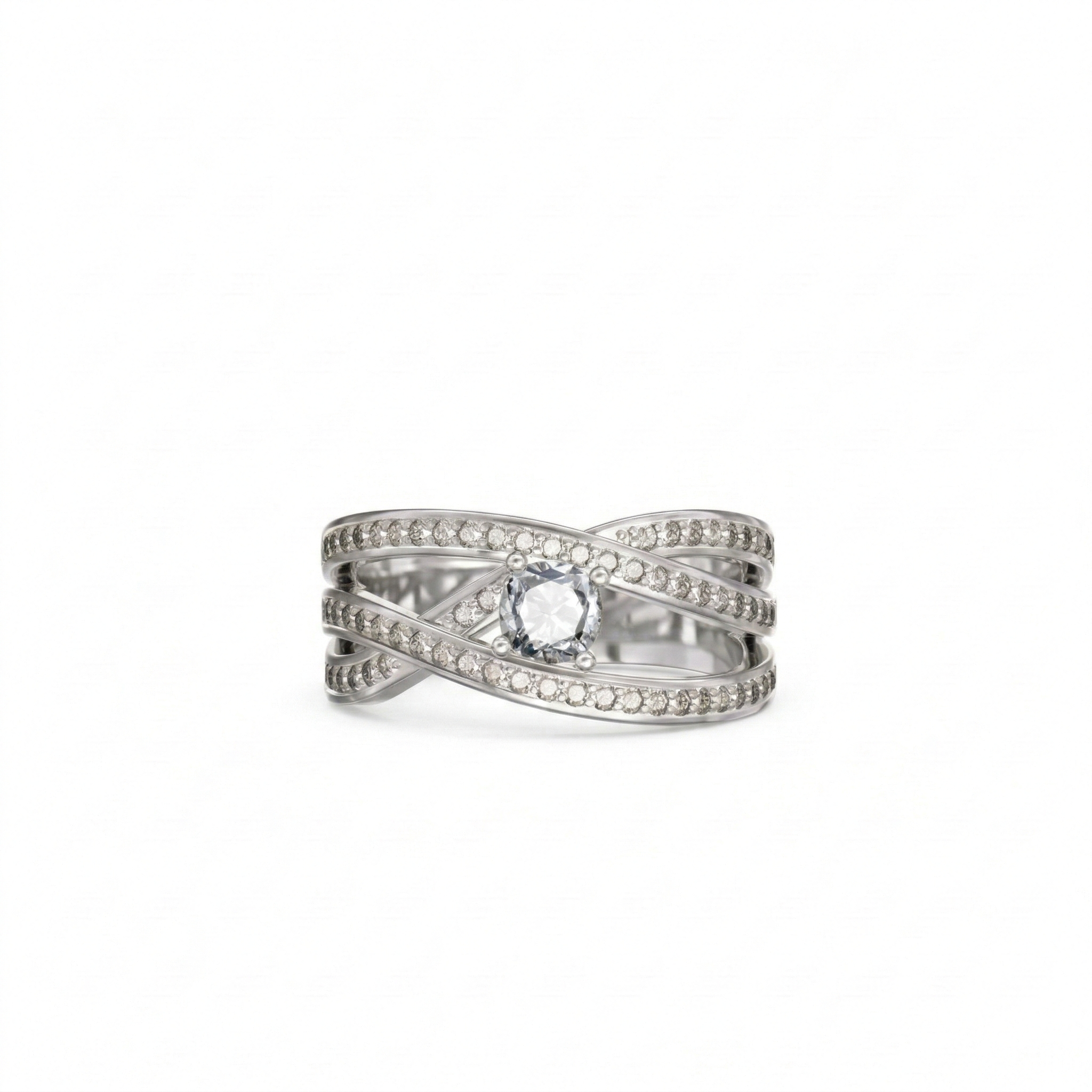 Bague en or blanc 18 carats 