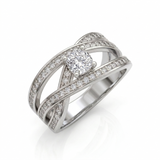 Bague en or blanc 18 carats