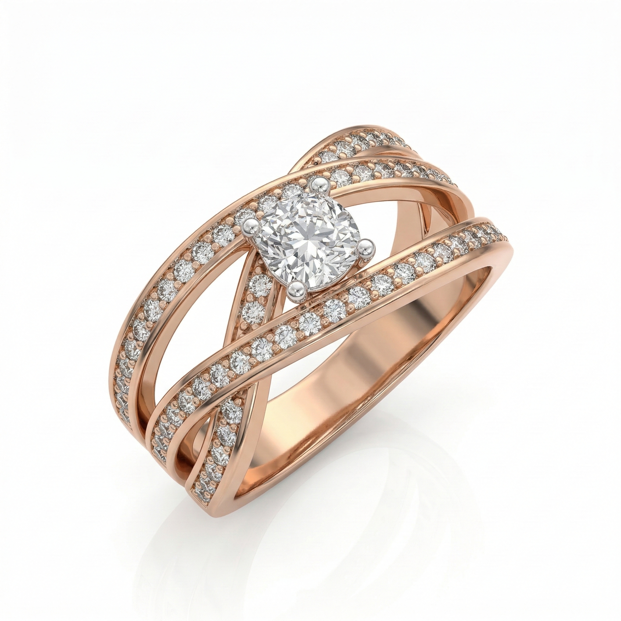 Bague en or rouge 18 carats