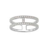 Bague en or blanc 18 carats