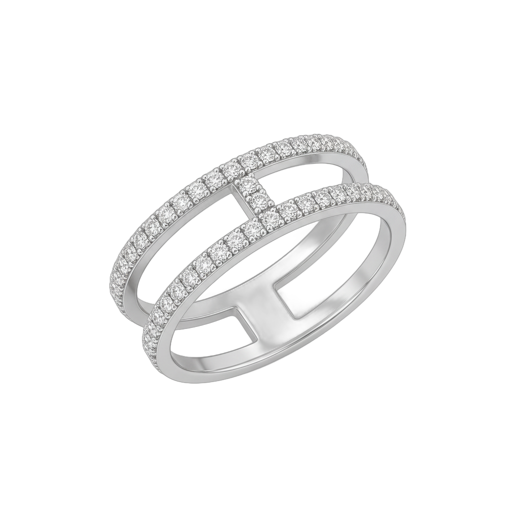 Bague en or blanc 18 carats