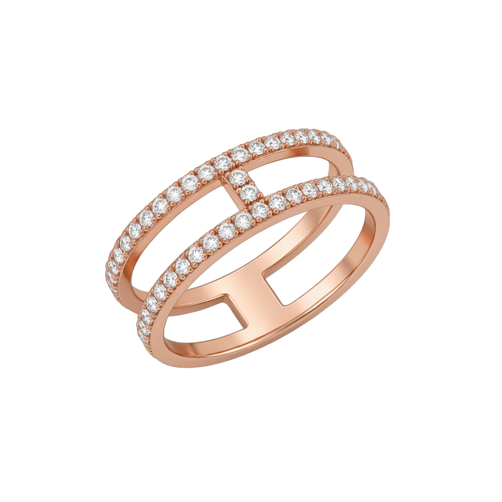Bague en rouge 18 carats
