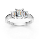 Bague en or blanc 18 carats