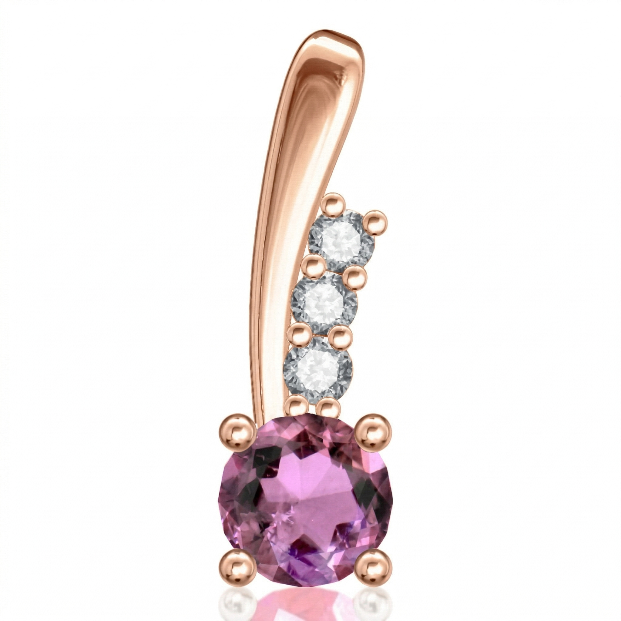  Bague en or rouge 18 carats 