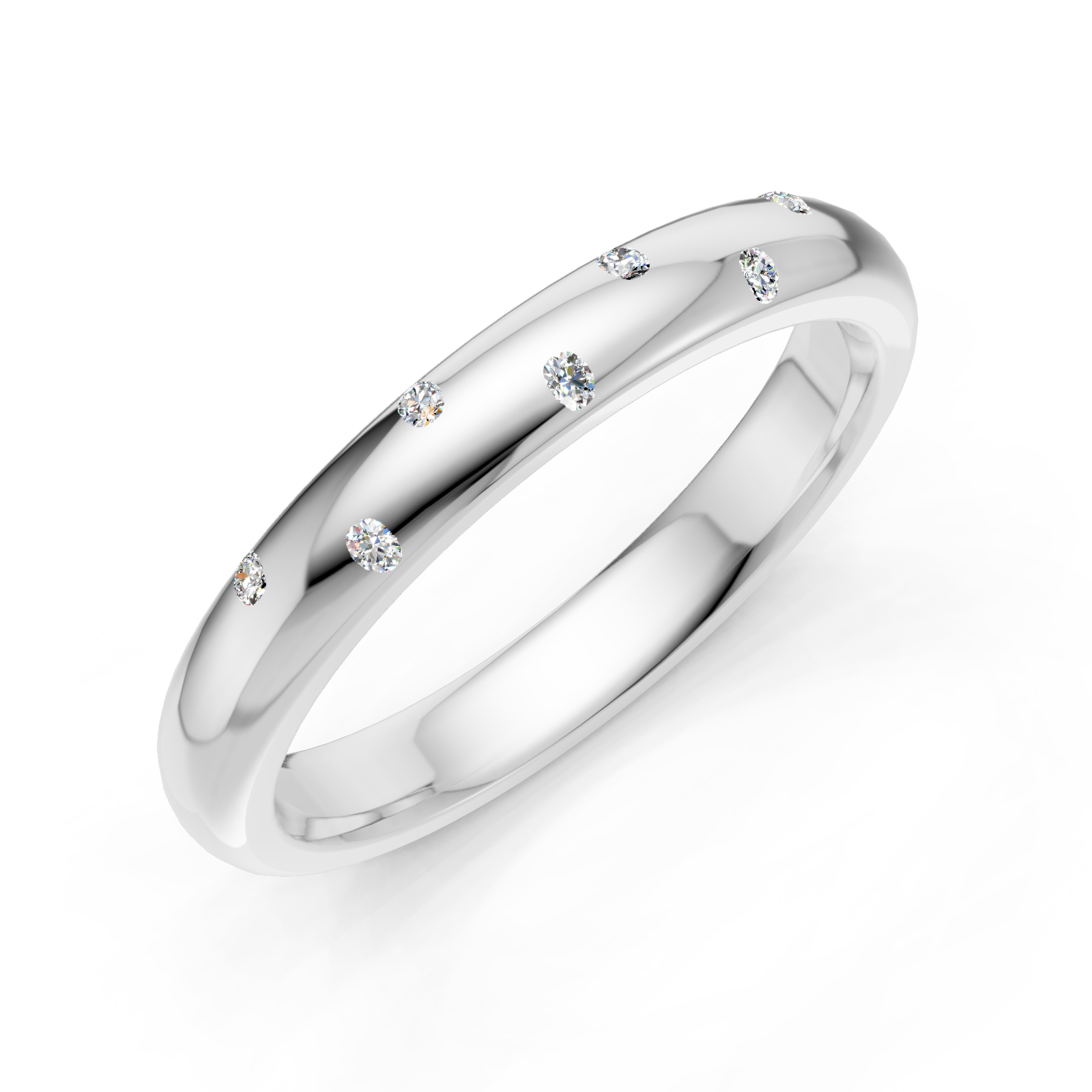 Bague en or blanc 18 carats
