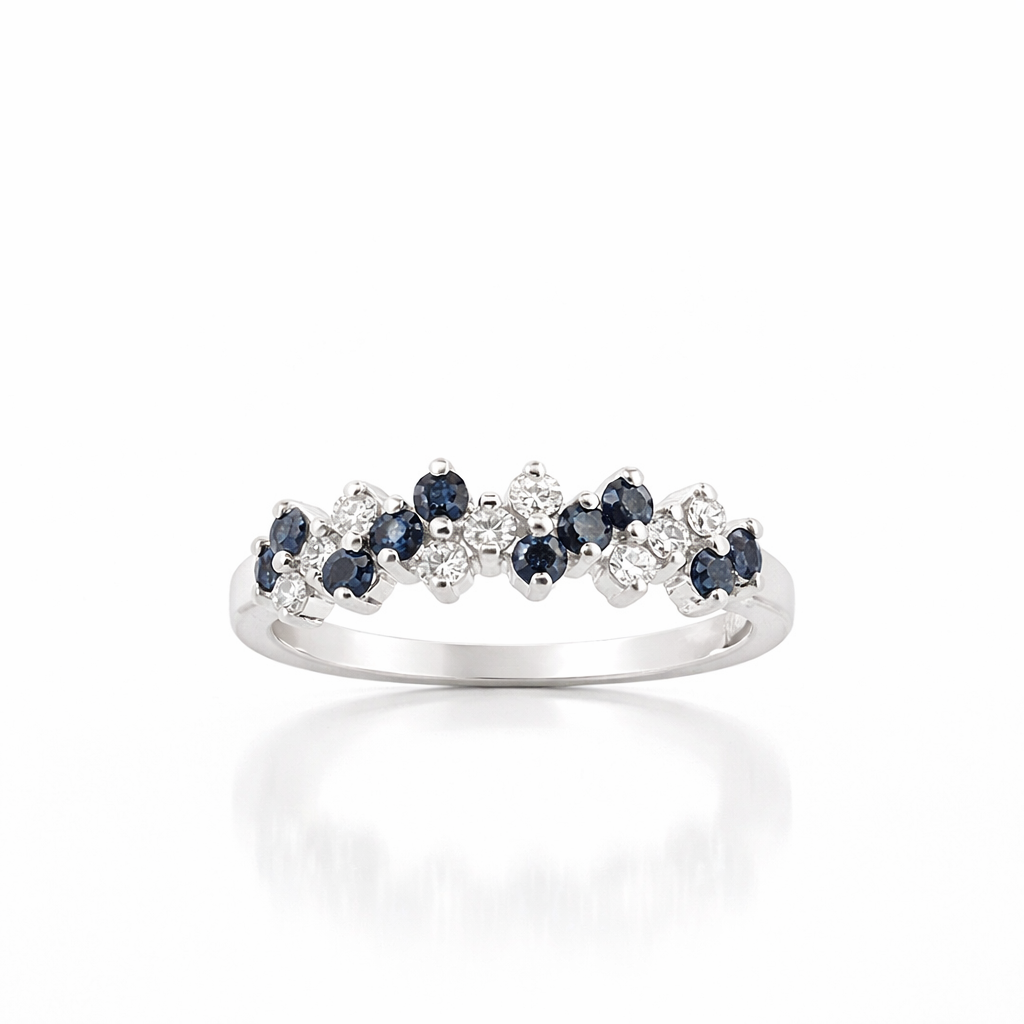 Bague en or blanc 18 carats 