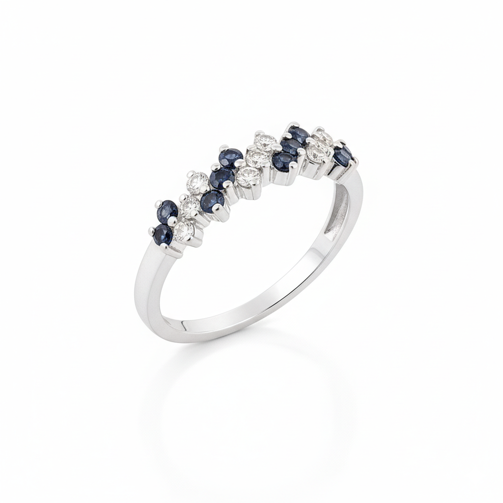 Bague en or blanc 18 carats