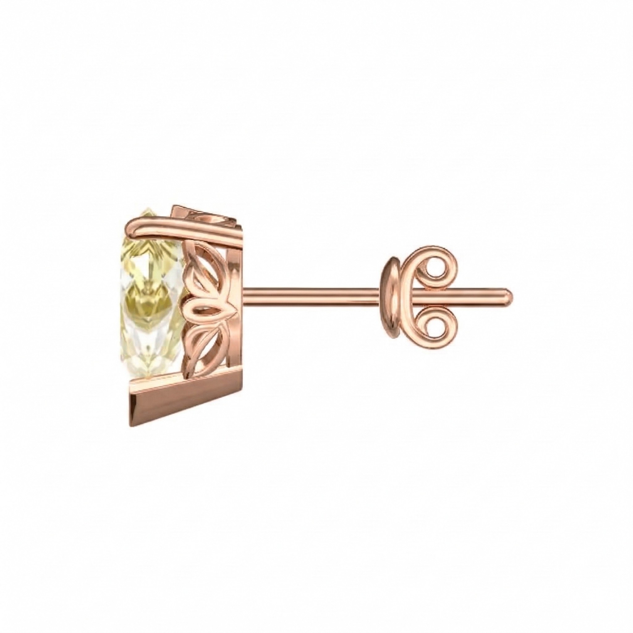 Boucles d'oreilles en or rouge 18 carats 