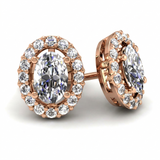 Boucles d'oreilles en or rouge 18 carats