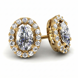 Boucles d'oreilles en or jaune 18 carats 