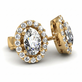 Boucles d'oreilles en r jaune 18 carats 