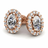 Boucles d'oreilles en or rouge 18 carats 