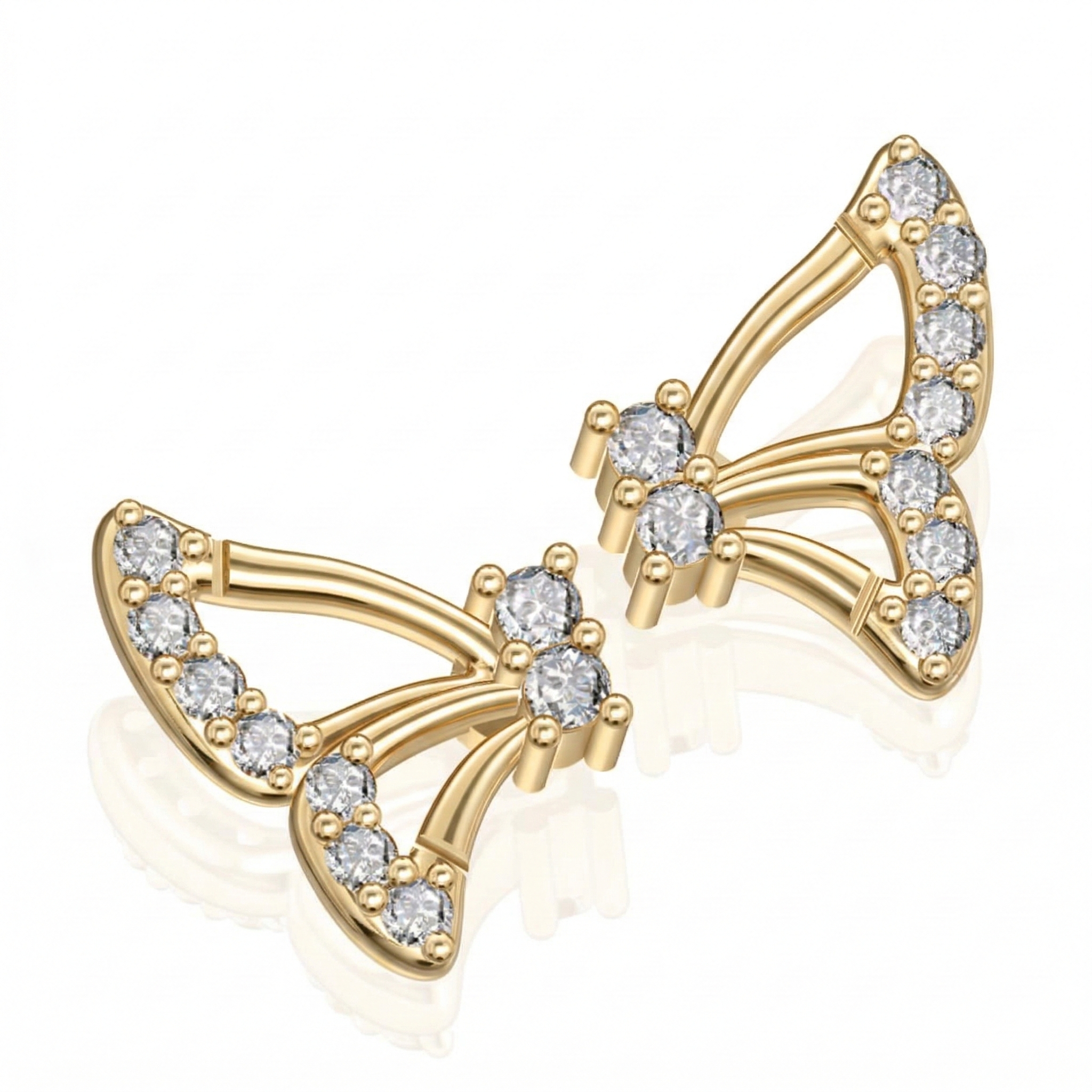 Boucles d'oreilles en or jaune 18 carats 