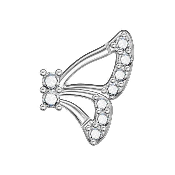 Boucles d'oreilles en or blanc 18 carats