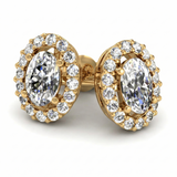 Boucles d'oreilles en or jaune 18 carats