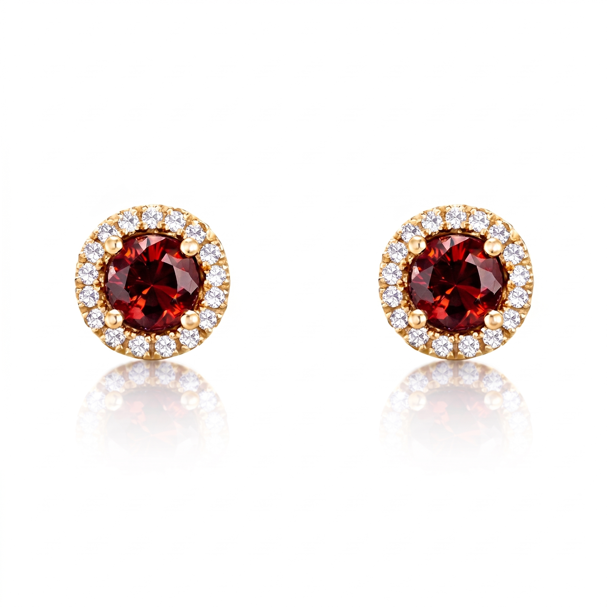 Boucles d'oreilles en or jaune 18 carats 