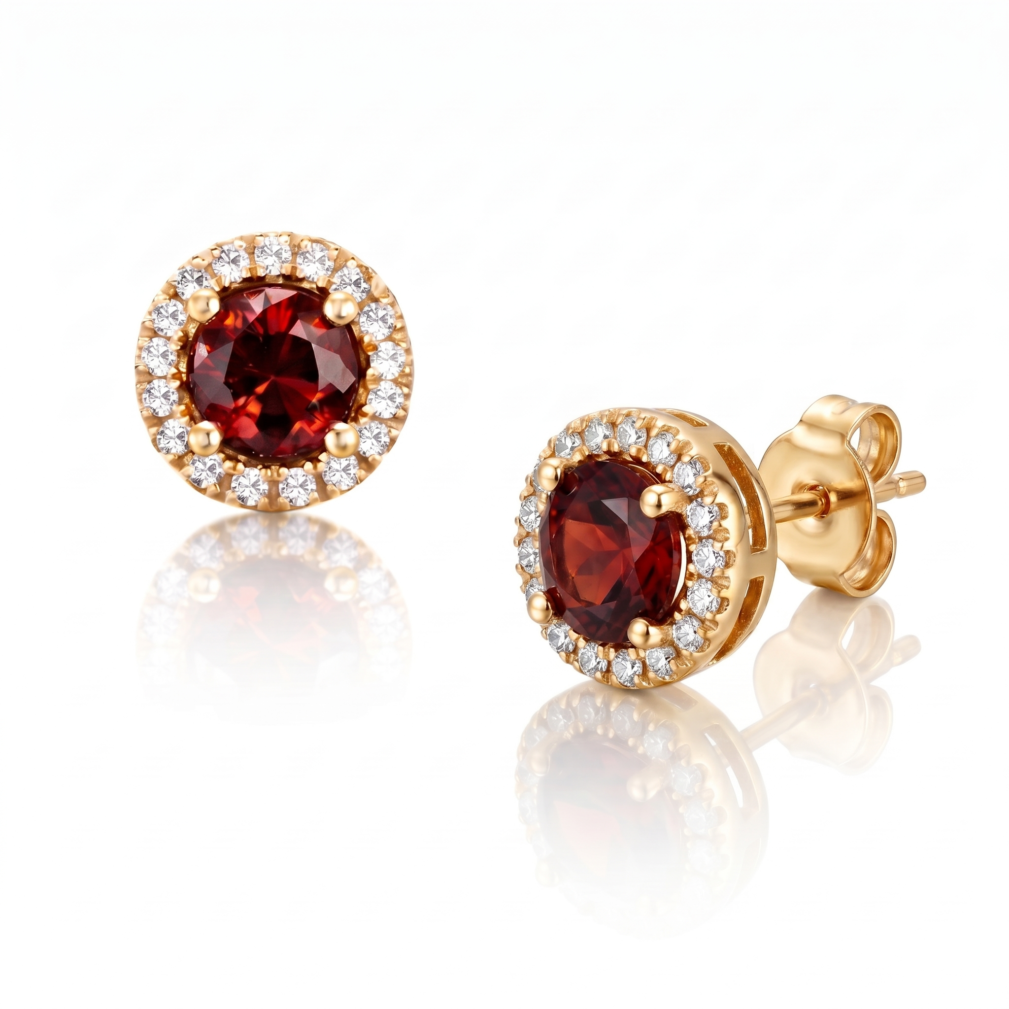 Boucles d'oreilles en or jaune 18 carats