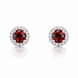 Boucles d'oreilles en or blanc 18 carats