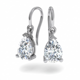 Boucles d'oreilles en or blanc 18 carats