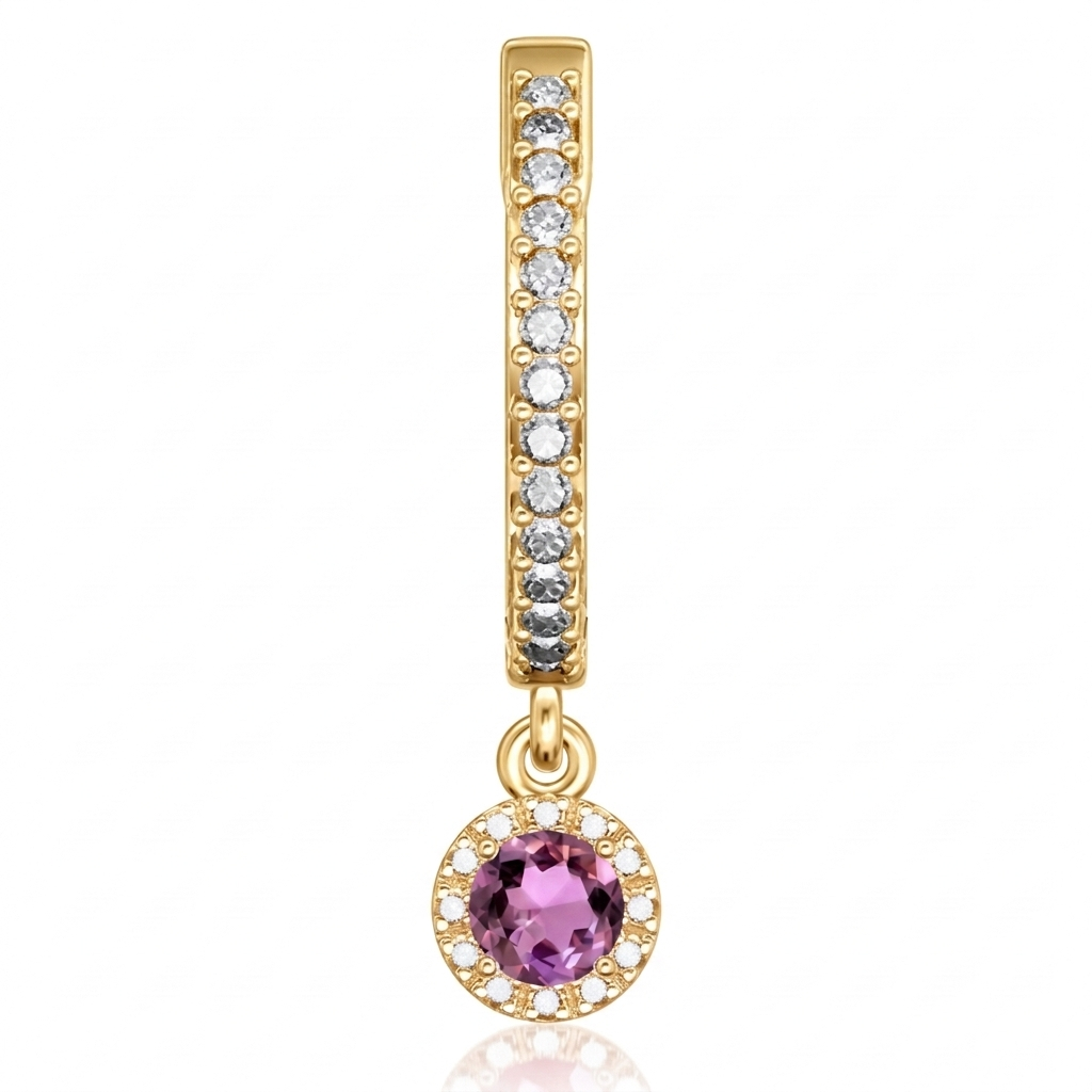 Boucles d'oreilles en or jaune 18 carats 