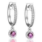 Boucles d'oreilles en or blanc 18 carats