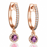Boucles d'oreilles en or rouge 18 carats 
