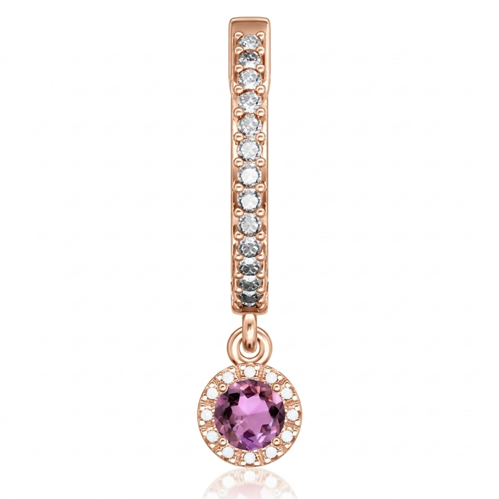 Boucles d'oreilles en or rouge 18 carats