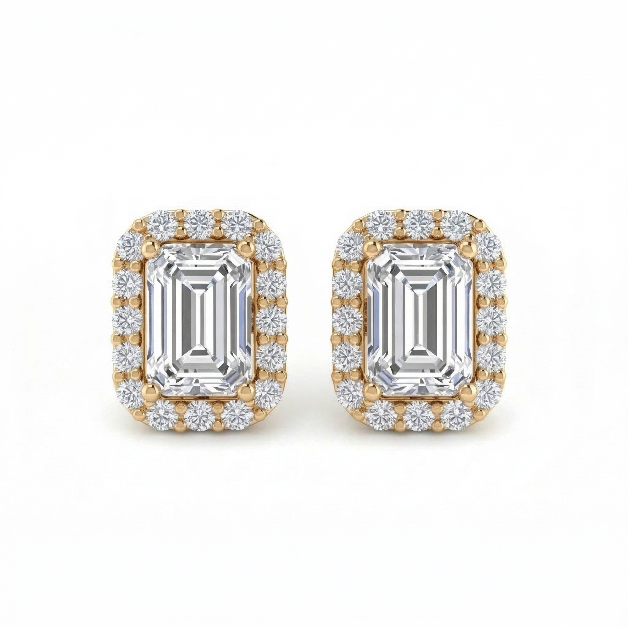 Boucles d'oreilles en or jaune 18 carats