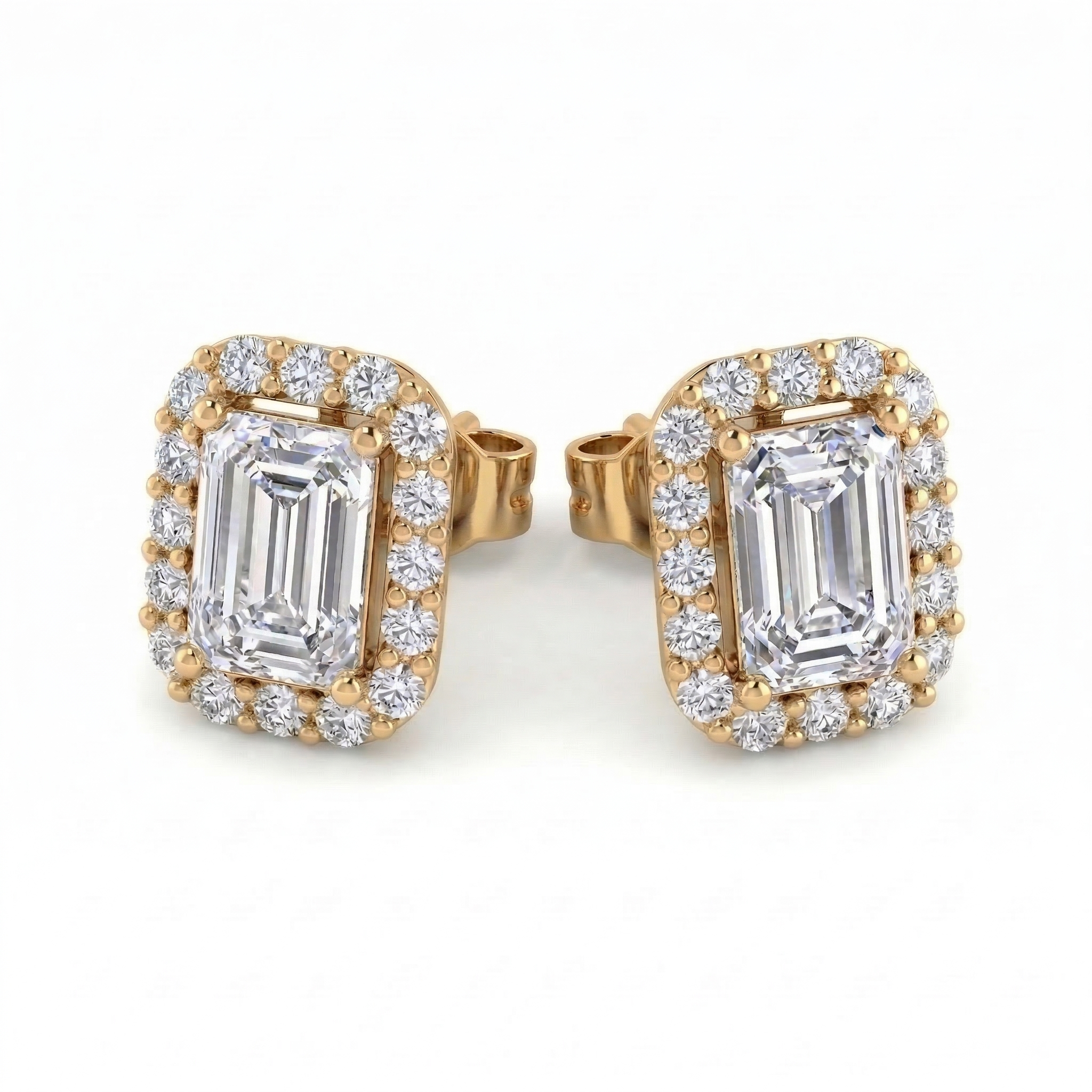 Boucles d'oreilles en or jaune 18 carats 
