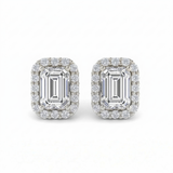 Boucles d'oreilles en or blanc 18 carats 