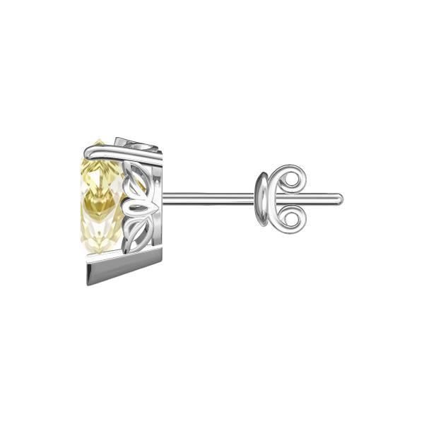 Boucles d'oreilles en or blanc 18 carats