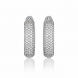 Boucles d'oreilles en or blanc 18 carats