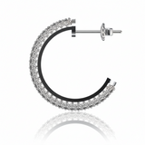 Boucles d'oreilles en or blanc 18 carats