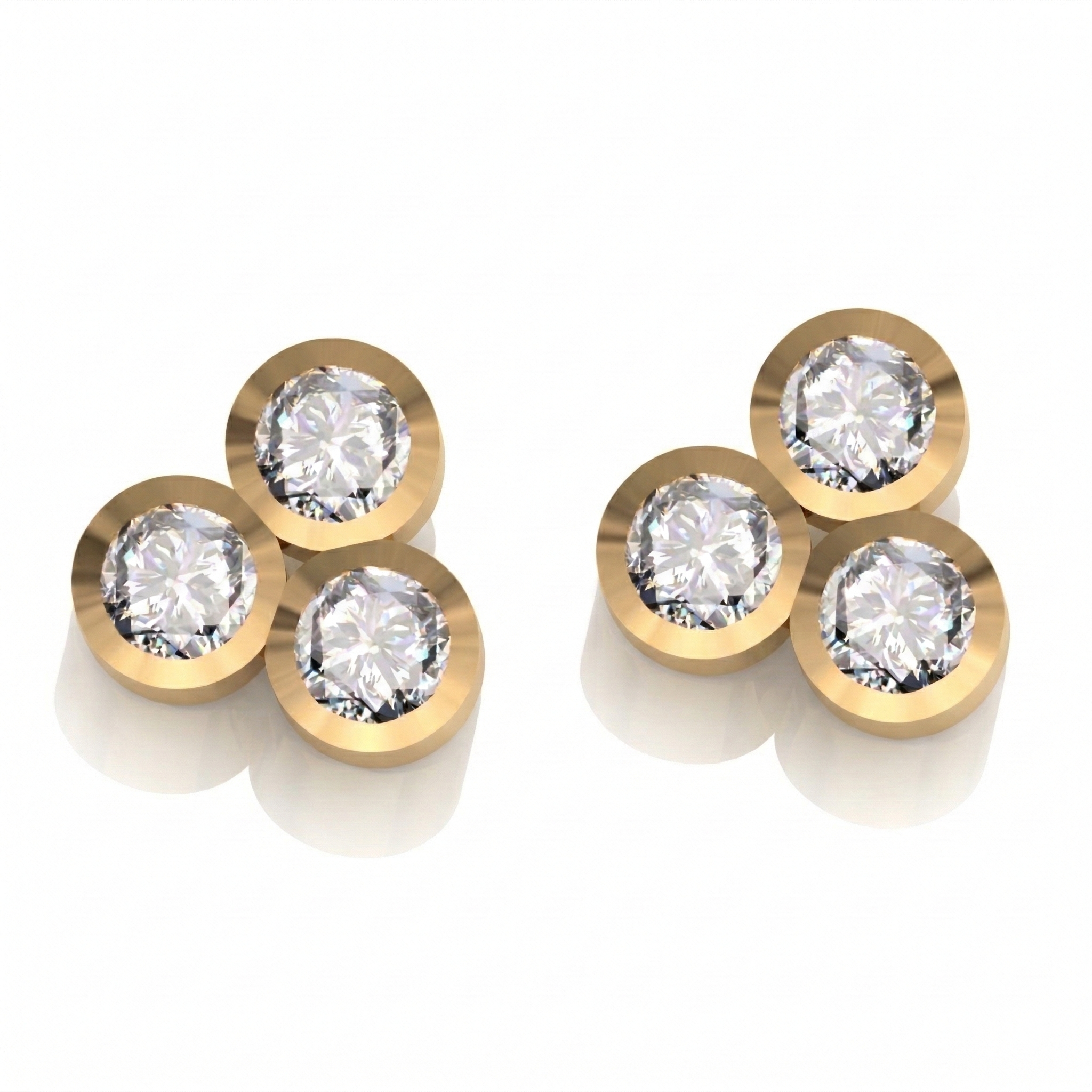 Boucles d"oreilles en or 18 carats
